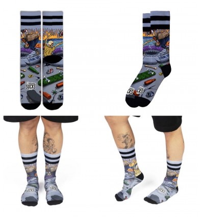 AMERICAN SOCKS Thrashpals - Mid High CALZE UNISEX