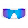 CHPO luca lente specchiata blu occhiale da sole uv 400