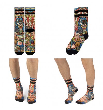 AMERICAN SOCKS Circus - Mid High calze unisex