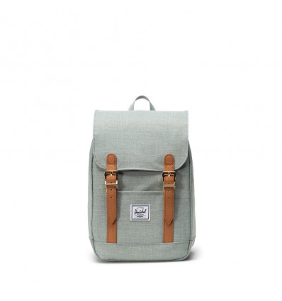 HERSCHEL RETREAT MINI BACKPACK ICEBERG GREEN CROSSHATCH