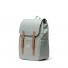 HERSCHEL RETREAT SMALL BACKPACK ICEBERG GREEN CROSSHATCH