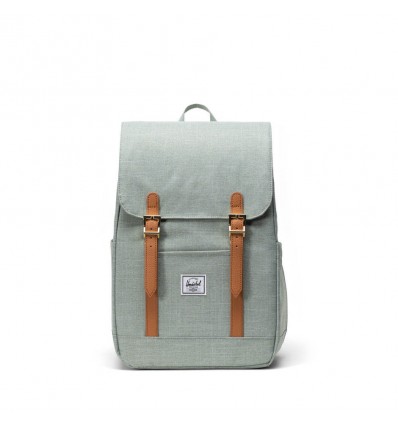 HERSCHEL RETREAT SMALL BACKPACK ICEBERG GREEN CROSSHATCH