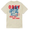 OBEY printing press make art cream tee