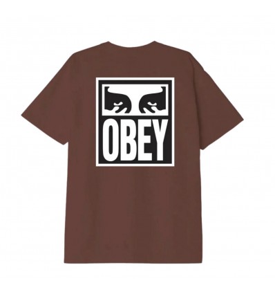 OBEY OBEY EYES ICON 2 TSHIRT JAVA BROWN