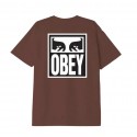 OBEY OBEY EYES ICON 2 TSHIRT JAVA BROWN