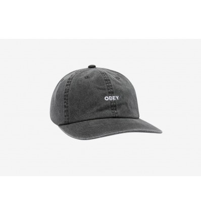 OBEY bold twill strapback cap taglia unica pigment black