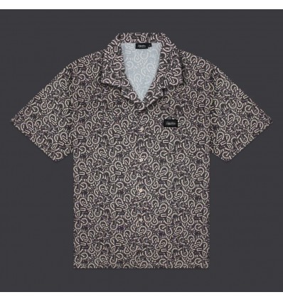 DOLLY NOIRE Blur King pattern shirt beige