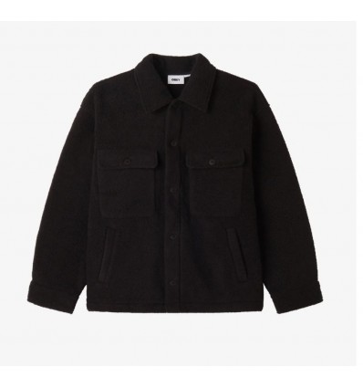 OBEY thompson shirt jacket black