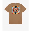 OBEY geometric power canvas t-shirt brown sugar