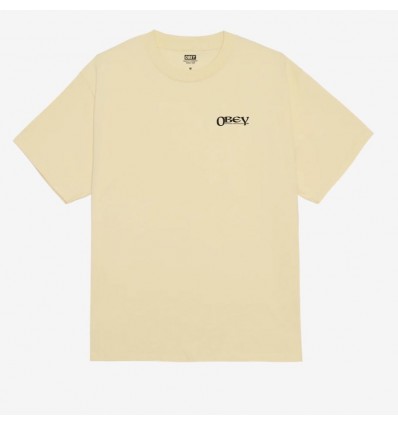 OBEY sensory exploration t-shirt pale yellow