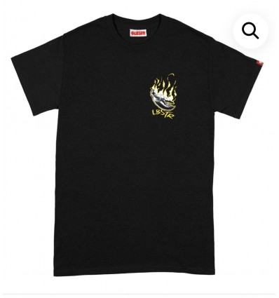 LOBSTER flower black t-shirt