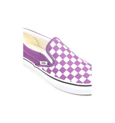 VANS classic slip on theory checkerboard