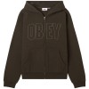 OBEY gordon extra heavy zip hood rosin