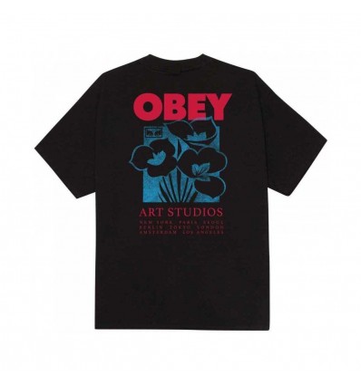 OBEY art studio flower black