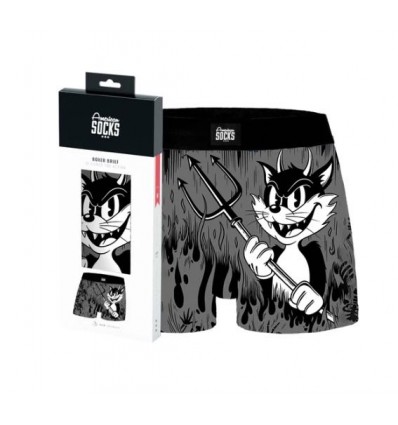 AMERICAN SOCKS Evil Cat - Boxer Brief