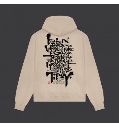 DOLLY NOIRE Hyakki Yagyo Chant Hoodie Beige