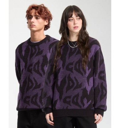 VOLCOM ANARCHIETOUR SWEATER - BLACK