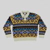 OBEY geo polo sweater anthrancite multi