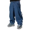 BLUESKIN pantaloni skate rap baggy hip hop used scuro