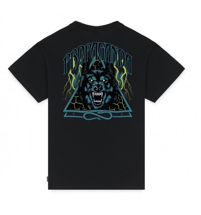 PROPAGANDA Triangle Wolf Tee Black
