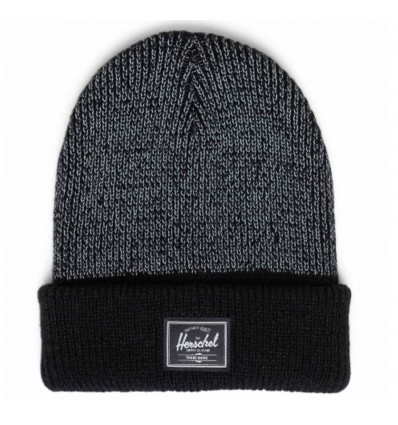 HERSCHEL ELMER REFLECTIVE KIDS BEANIE BLACK