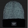 HERSCHEL ELMER REFLECTIVE BEANIE BLACK