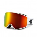 CHPO Fiji white/orange maschera sci snowboard con doppia lente