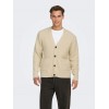 ONL E SONS ONSFRAME CARDIGAN IN MAGLIA OATMEAL