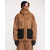 VOLCOM KLEVELAND JACKET SNOW - TERRA BROWN