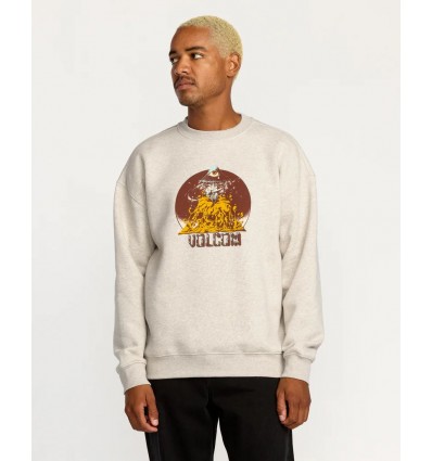 VOLCOM CALLUM ROONEY SWEATSHIRT - DUST HEATHER