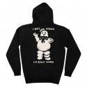 THE DUDES afraid premium hoody black