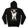THE DUDES afraid premium hoody black