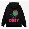 OBEY WORLD IN FLAMES PREMIUM HOODIE BLACK