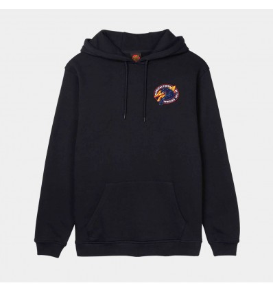 SANTA CRUZ Natas SC Panther Hoodie black con cappuccio
