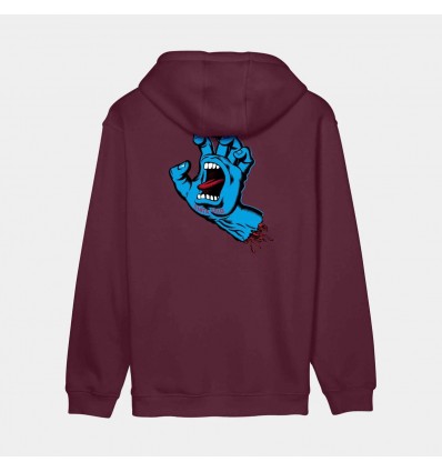 SANTA CRUZ Screaming Hand Santa Cruz Hoodie dark cherry