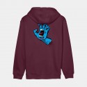 SANTA CRUZ Screaming Hand Santa Cruz Hoodie dark cherry