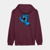 SANTA CRUZ Screaming Hand Santa Cruz Hoodie dark cherry