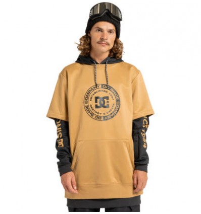 DC Dryden - Felpa con cappuccio tecnica da snow mustard gold