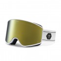 CHPO Fiji white/gold maschera sci snowboard con doppia lente