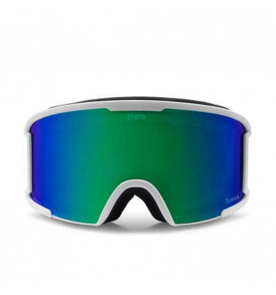 CHPO Tonga white/rainbow maschera sci snowboard con doppia lente