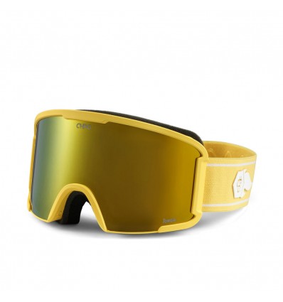 CHPO Tonga custard/gold maschera sci snowboard con doppia lente