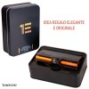 10NESPO CARBON Zip Porta Carte di Credito Protezione RFID Arancione