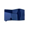 1ONESPO MAGNETIC PRO Portafoglio in Vera Pelle Protezione RFID Nappa Blu