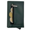 1ONESPO MAGNETIC PRO Portafoglio in Vera Pelle Protezione RFID Nappa Verde Loden