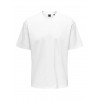 ONLY E SONS onsfred life ovz ss crop t-shirt white