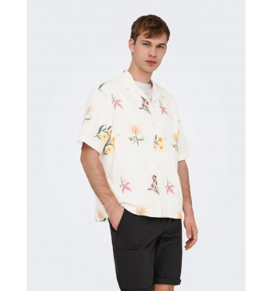ONLY E SONS Edward shirt white