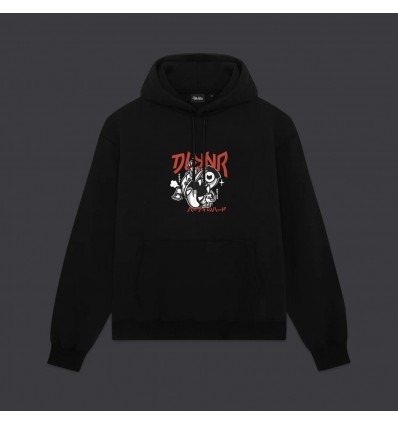DOLLY NOIRE Yokai snapback hoodie black