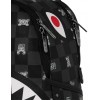 SPRAYGROUND GRAY PEEKING CHARACTER CHECK SAVAGE BACKPACK