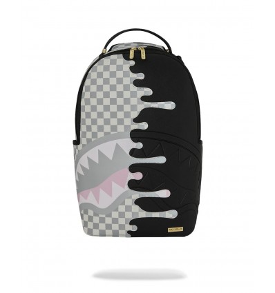 SPRAYGROUND ZAINO CREAM CHECK SIDE DRIP BACKPACK