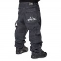 BLUESKIN ricamo bianco black